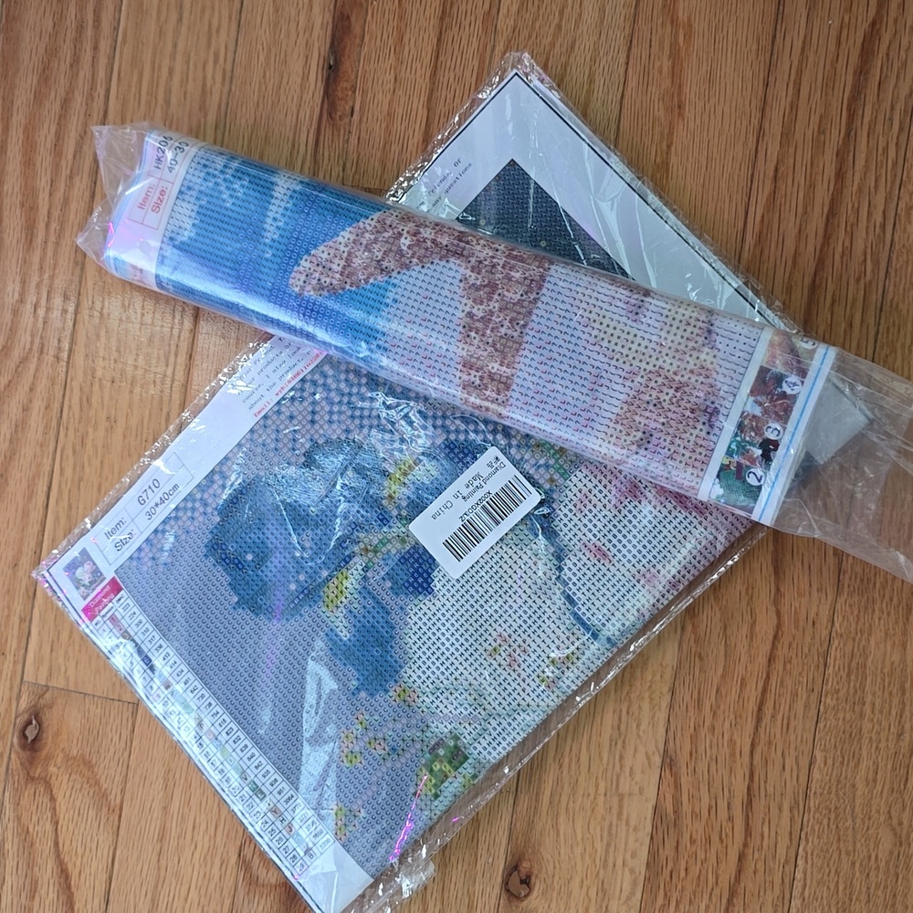 Bundle of 2 diamond painting kits. Brand new, unopened